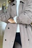 Mercer Soft Twill Trench Mocha Mousse /20 =